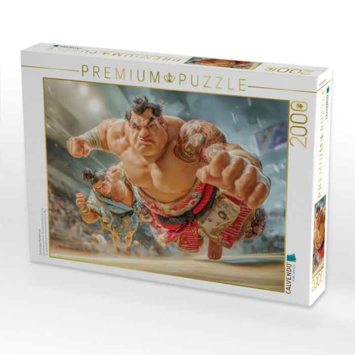 Sumoringer Karikaturen - CALVENDO Foto-Puzzle'