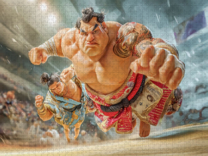 Sumoringer Karikaturen - CALVENDO Foto-Puzzle'