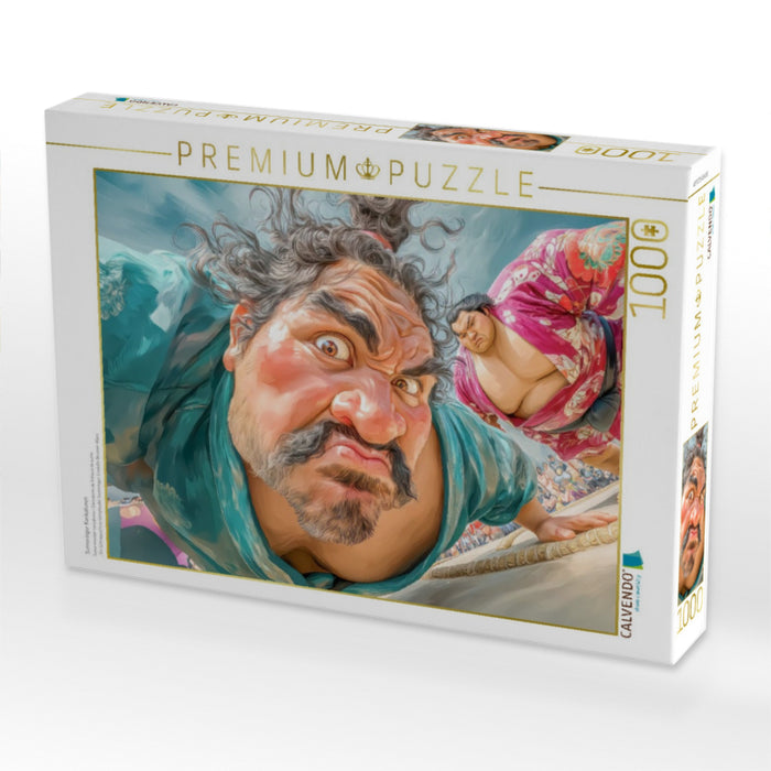 Sumoringer Karikaturen - CALVENDO Foto-Puzzle'