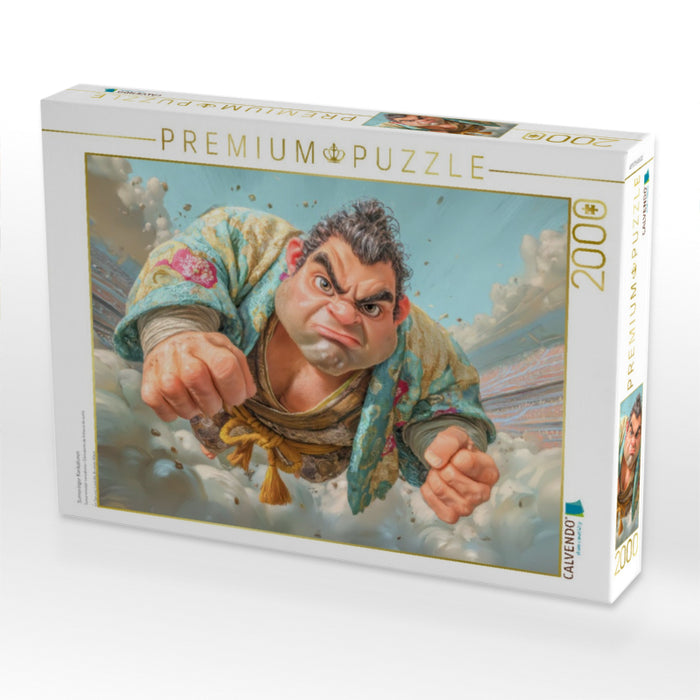 Sumoringer Karikaturen - CALVENDO Foto-Puzzle'