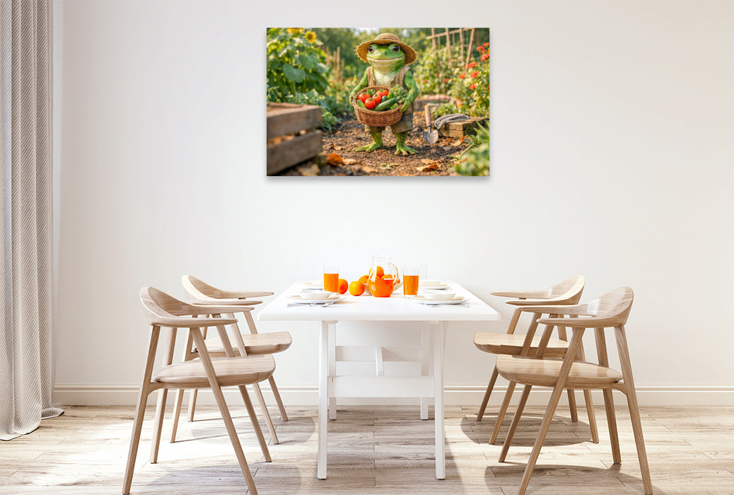 Premium Textil-Leinwand Erntezeit