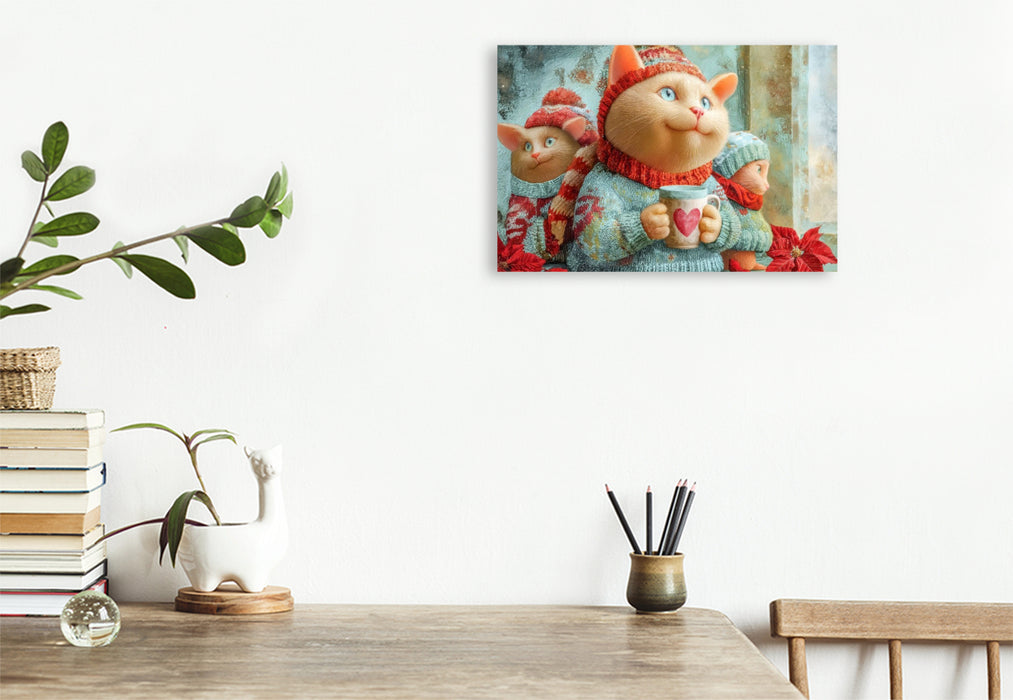 Premium Textil-Leinwand Herzpoesie