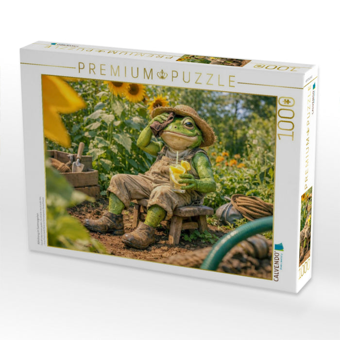 Abkühlung im Sommergarten - CALVENDO Foto-Puzzle'