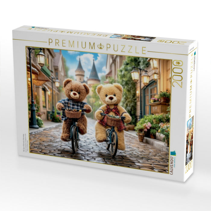 Mit dem Fahrrad unterwegs - CALVENDO Foto-Puzzle'