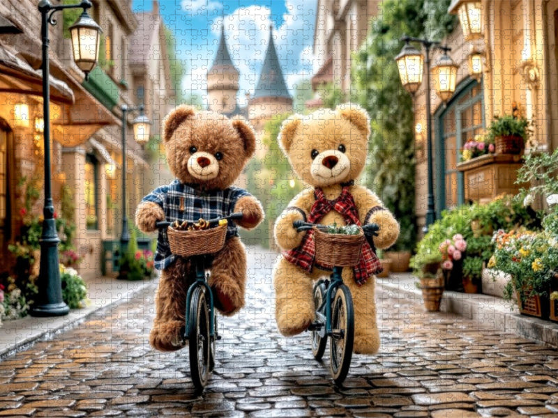 Mit dem Fahrrad unterwegs - CALVENDO Foto-Puzzle'