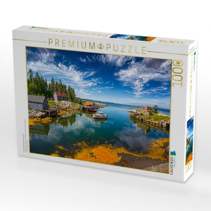 Fischerdorf auf Nova Scotia - CALVENDO Foto-Puzzle'
