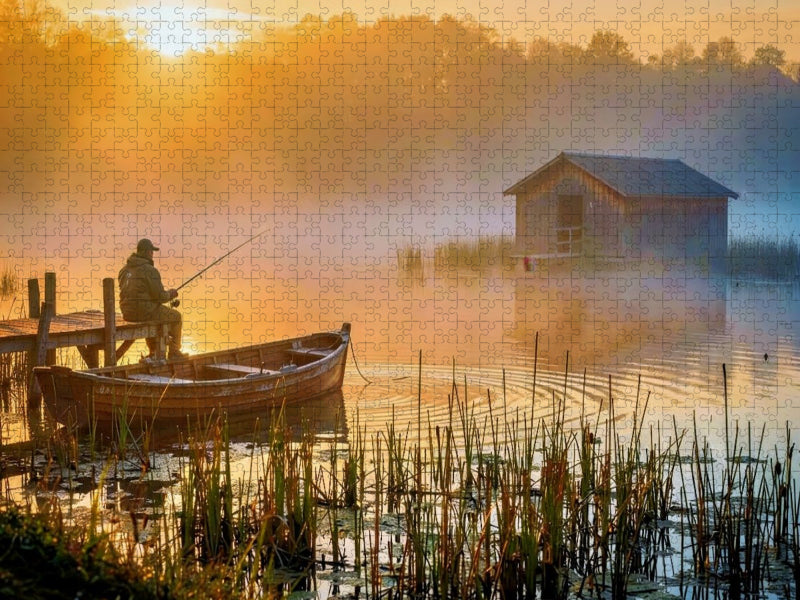 Wo Wasser träumt und die Seele anlegt. - CALVENDO Foto-Puzzle'