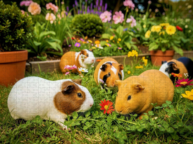 Im Garten. - CALVENDO Foto-Puzzle'