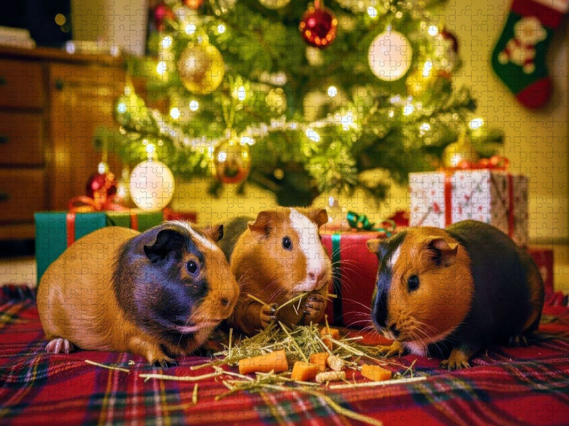 Unterm Weihnachtsbaum - CALVENDO Foto-Puzzle'