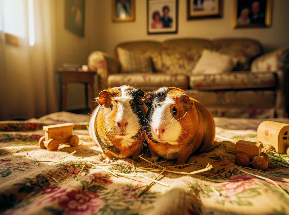 Meerschweinchen Nostalgisch. - CALVENDO Foto-Puzzle'