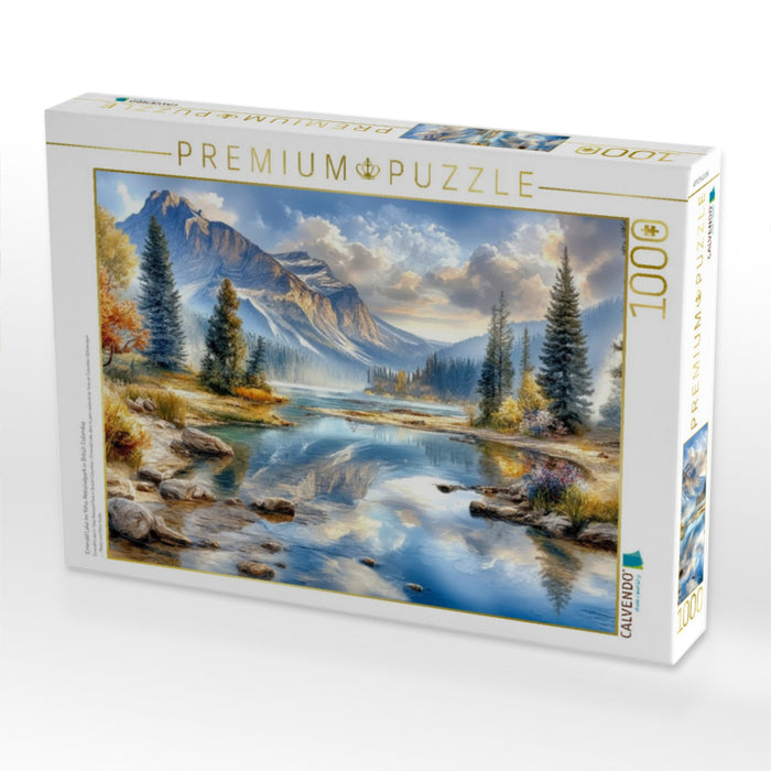 Emerald Lake im Yoho-Nationalpark in British Columbia - CALVENDO Foto-Puzzle'