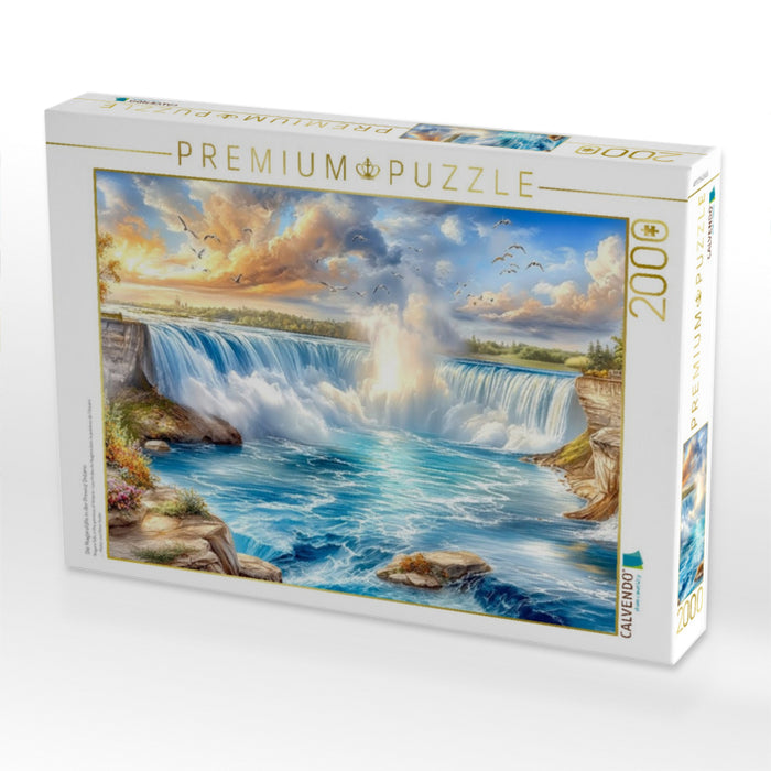 Die Niagarafälle in der Provinz Ontario - CALVENDO Foto-Puzzle'