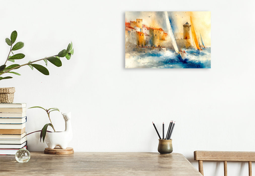 Premium Textil-Leinwand Segeln an den schönsten Stellen