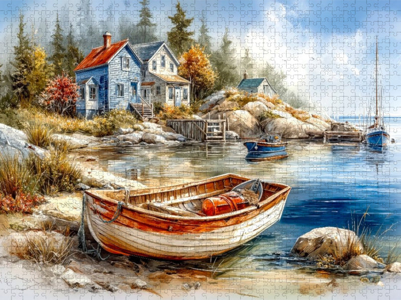 Küstenszene in Nova Scotia - CALVENDO Foto-Puzzle'