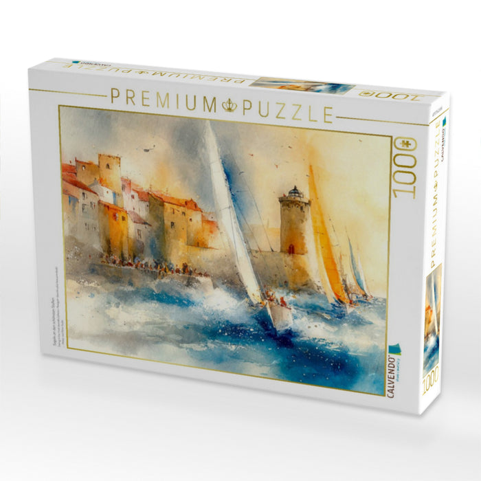 Segeln an den schönsten Stellen - CALVENDO Foto-Puzzle'