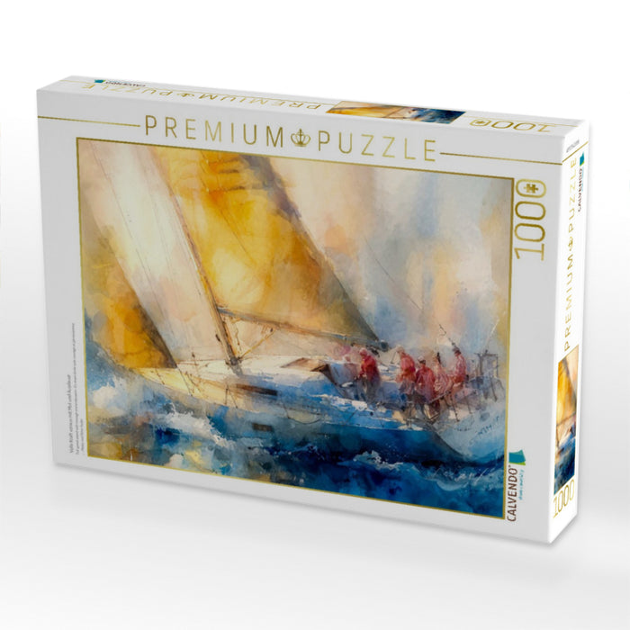 Volle Kraft voraus mit Mut und Ausdauer - CALVENDO Foto-Puzzle'