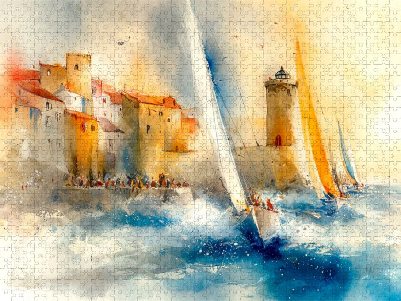 Segeln an den schönsten Stellen - CALVENDO Foto-Puzzle'