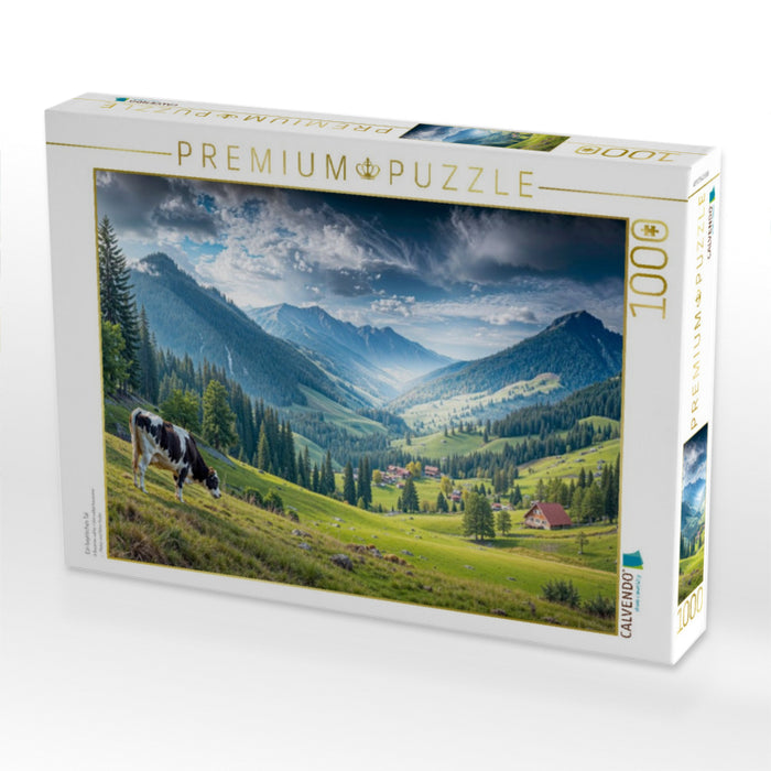 Ein bayrisches Tal - CALVENDO Foto-Puzzle'