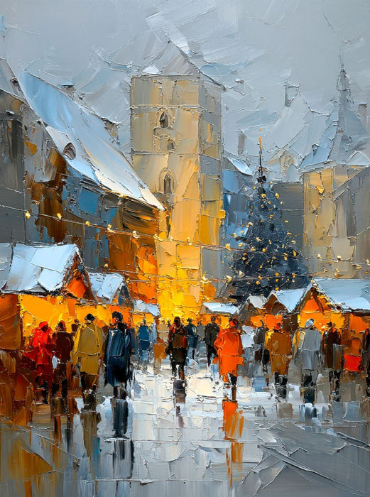 Deutschland - idyllischer Weihnachtsmarkt - CALVENDO Foto-Puzzle'
