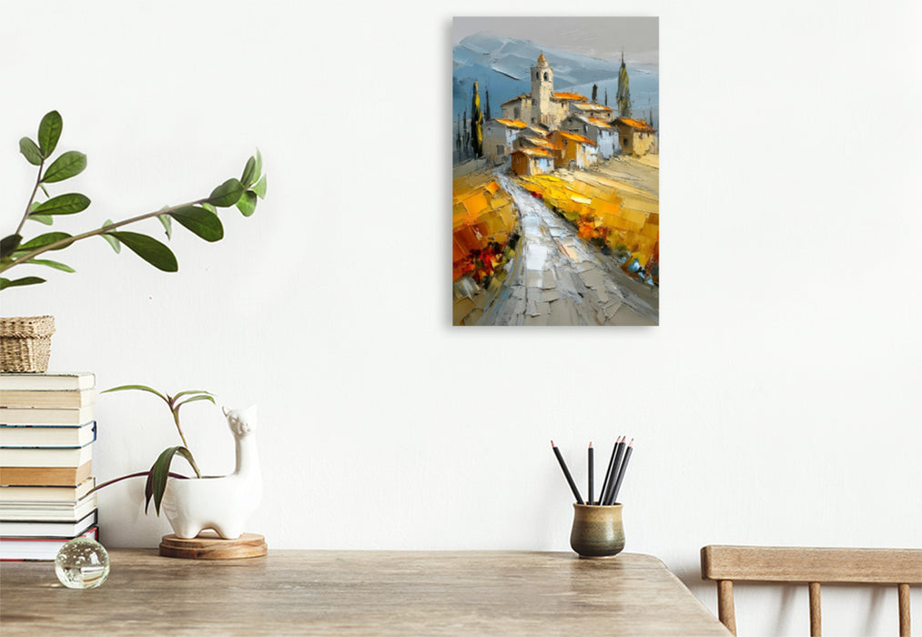 Premium Textil-Leinwand Toskana