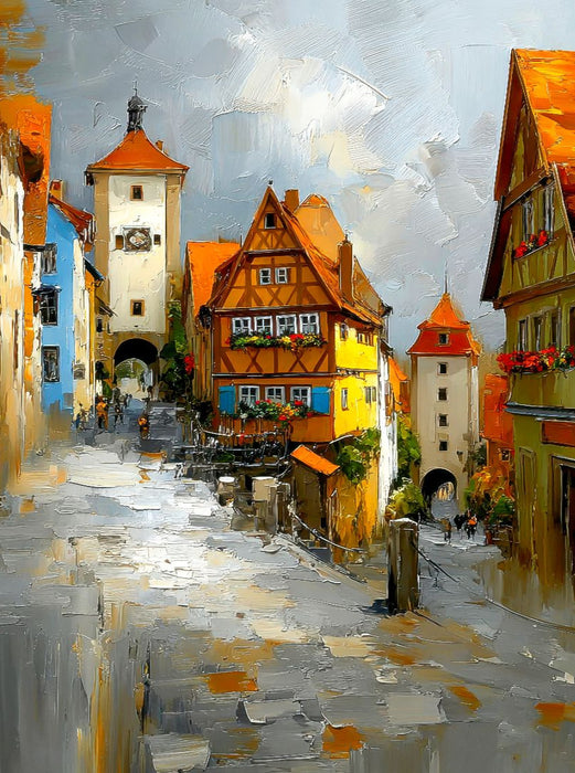 Rothenburg ob der Tauber - CALVENDO Foto-Puzzle'