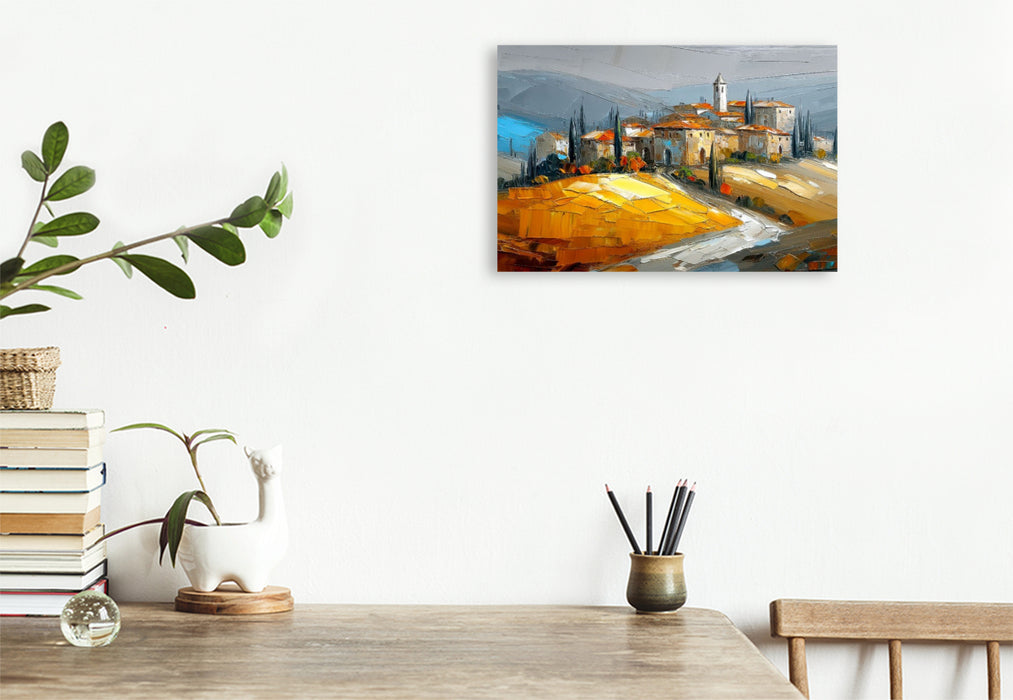 Premium Textil-Leinwand Toskana