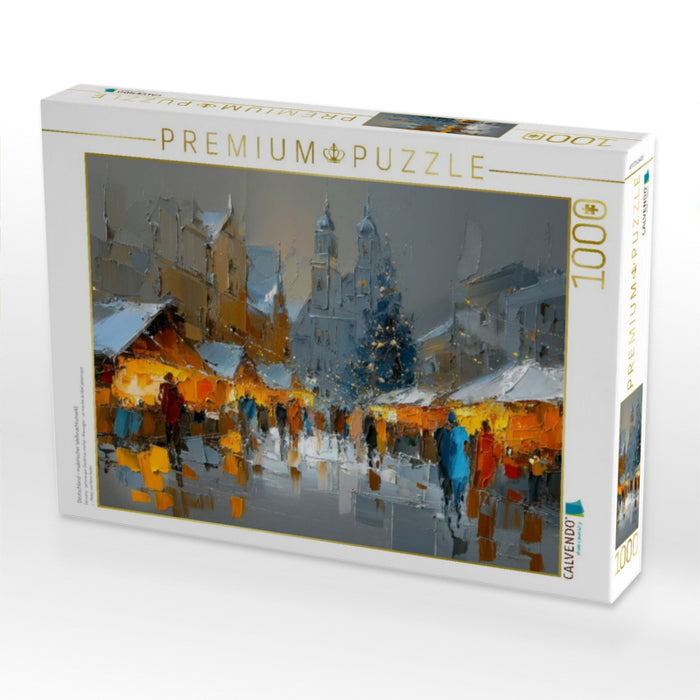 Deutschland - malerischer Weihnachtsmarkt - CALVENDO Foto-Puzzle'