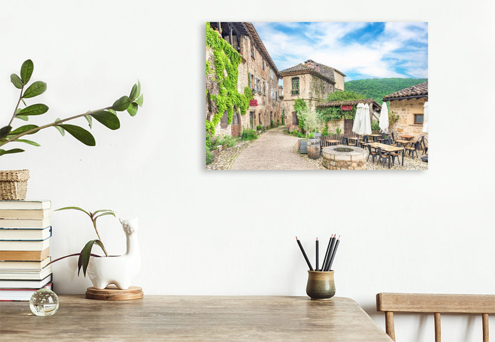 Premium Textil-Leinwand Ein Motiv aus dem Kalender Gascogne, ein Stück Paradies