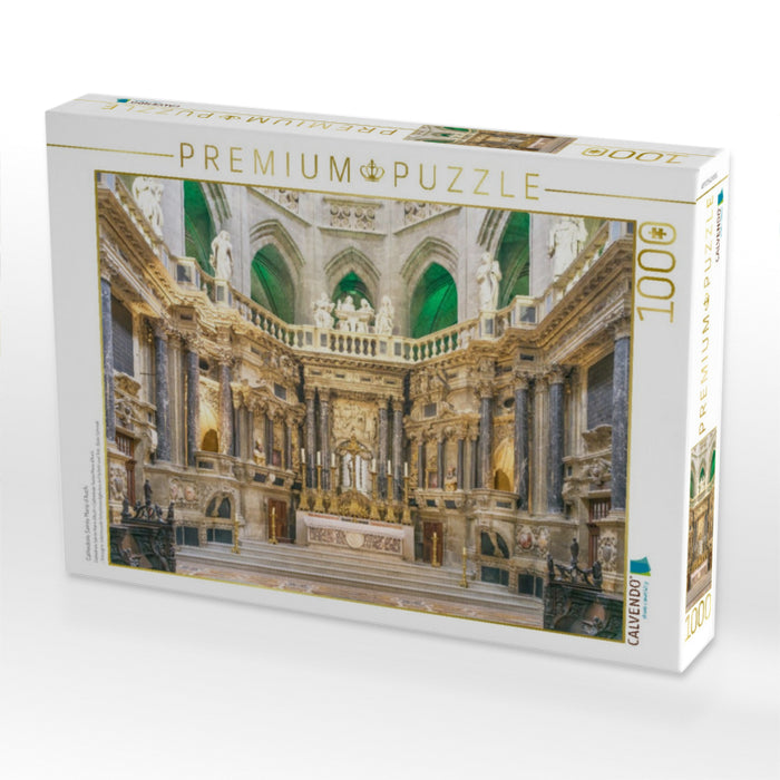 Cathédrale Sainte Marie d´Auch - CALVENDO Foto-Puzzle'