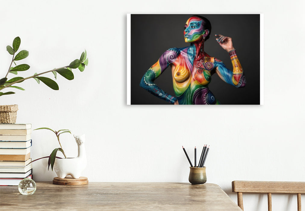 Premium Textil-Leinwand Dein Körper als Kunstwerk – stilvoll und voller Ausdruck.