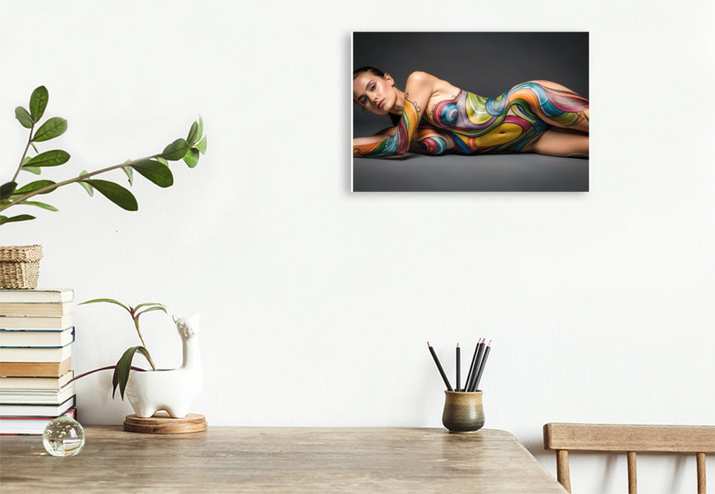 Premium Textil-Leinwand Elegante Körperkunst für einen unvergesslichen Auftritt.