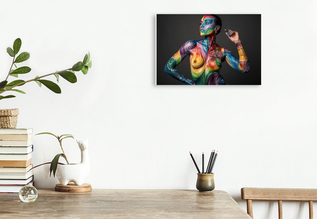 Premium Textil-Leinwand Dein Körper als Kunstwerk – stilvoll und voller Ausdruck.