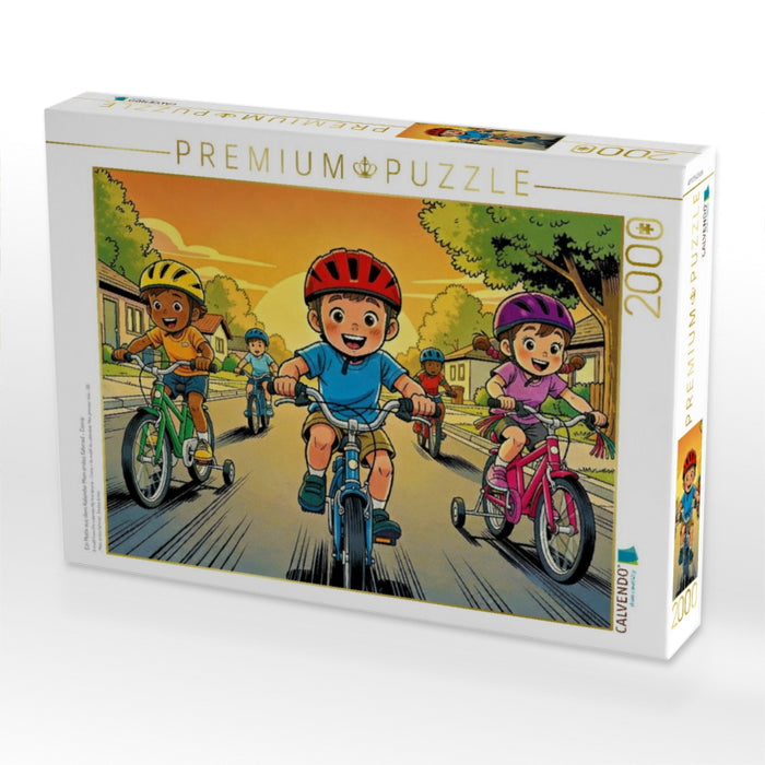 Ein Motiv aus dem Kalender Mein erstes Fahrrad - Comic - CALVENDO Foto-Puzzle'