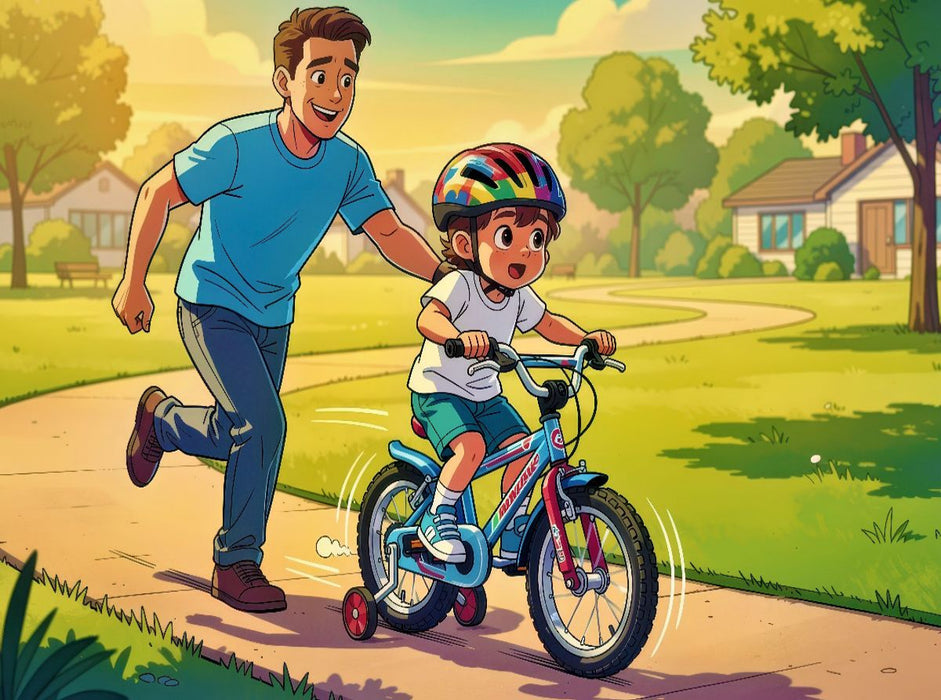 Ein Motiv aus dem Kalender Mein erstes Fahrrad - Comic - CALVENDO Foto-Puzzle'