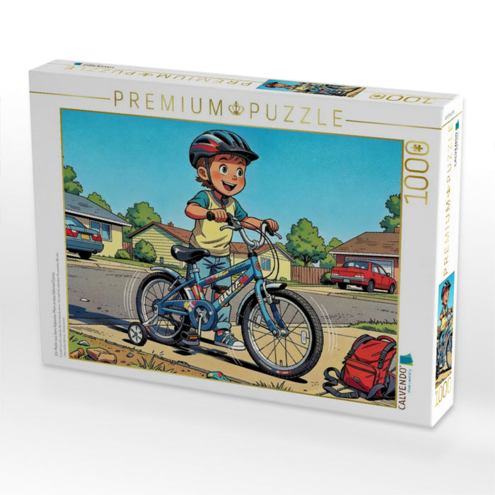 Ein Motiv aus dem Kalender Mein erstes Fahrrad Comic - CALVENDO Foto-Puzzle'