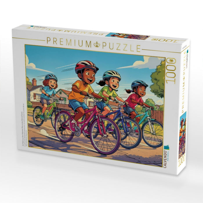 Ein Motiv aus dem Kalender Mein erstes Fahrrad Comic - CALVENDO Foto-Puzzle'