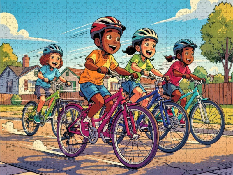 Ein Motiv aus dem Kalender Mein erstes Fahrrad Comic - CALVENDO Foto-Puzzle'