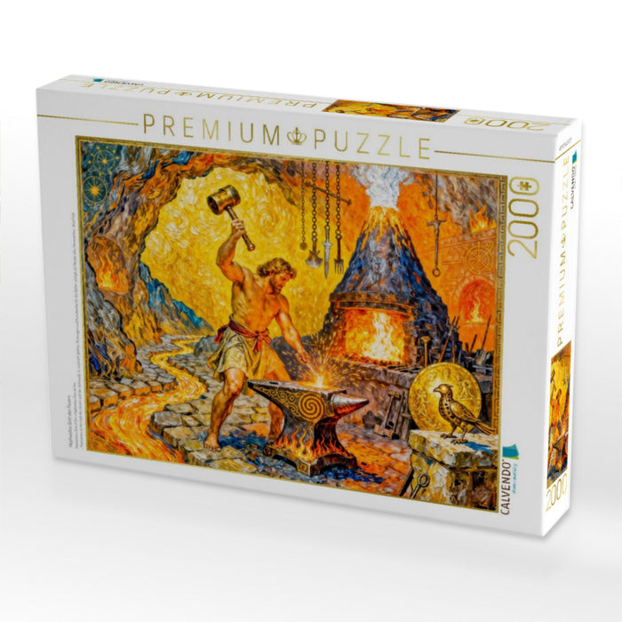 Hephaistos Gott des Feuers - CALVENDO Foto-Puzzle'