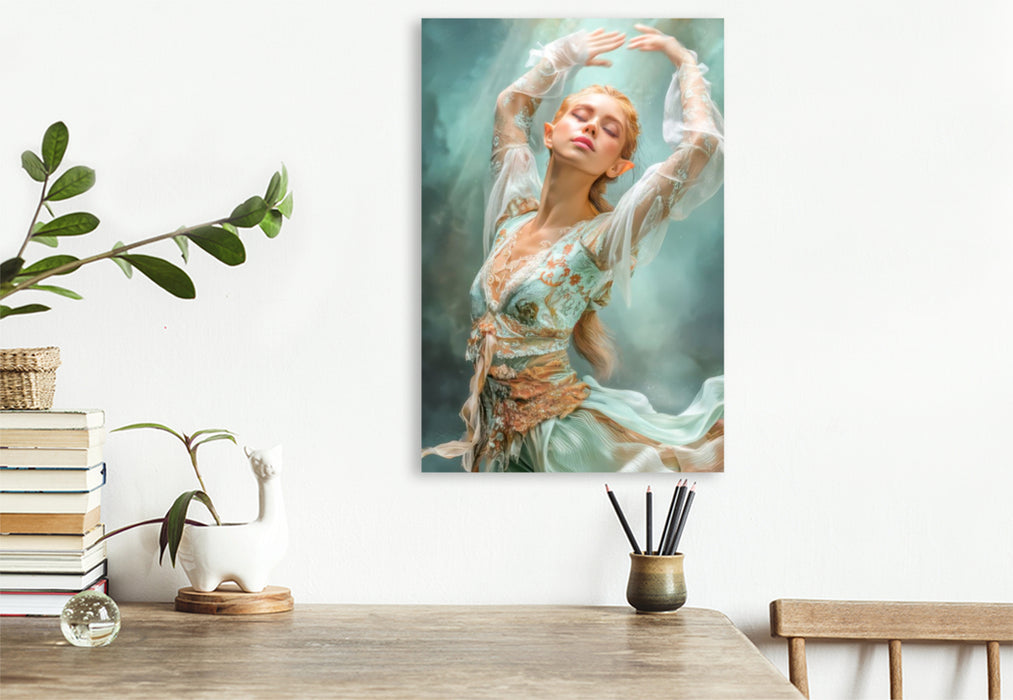 Premium Textil-Leinwand Elfen