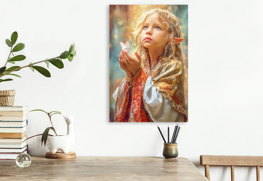 Premium Textil-Leinwand Elfen