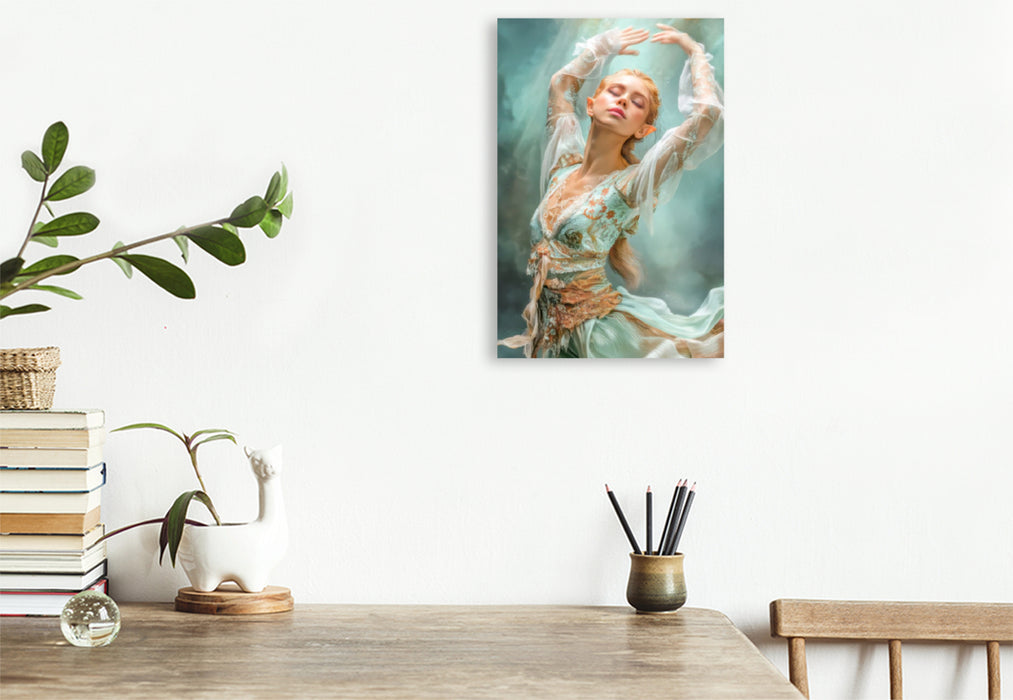 Premium Textil-Leinwand Elfen
