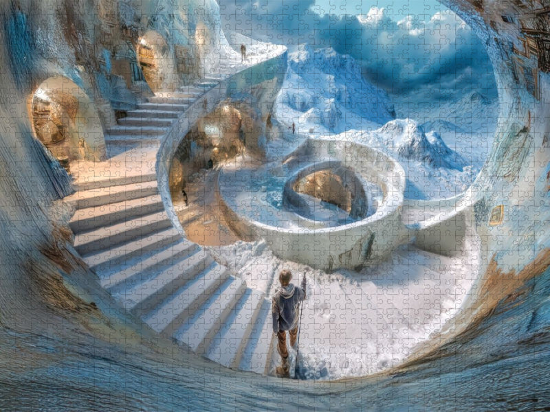 Treppenlabyrinthe - CALVENDO Foto-Puzzle'