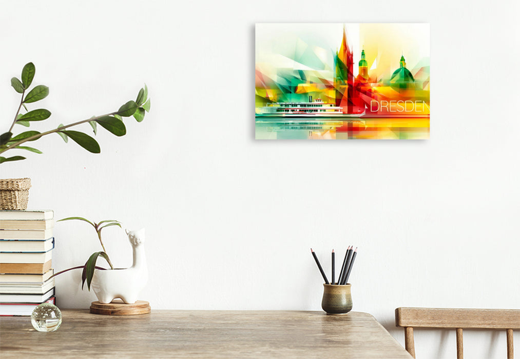 Premium Textil-Leinwand Dresden