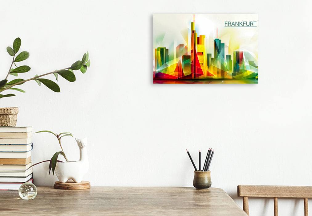 Premium Textil-Leinwand Frankfurt
