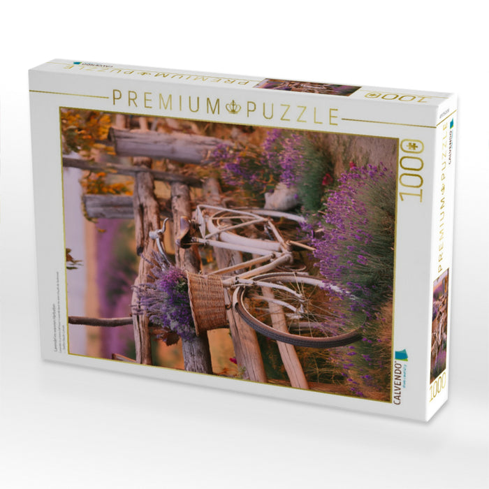 Lavendel im warmen Herbstton - CALVENDO Foto-Puzzle'