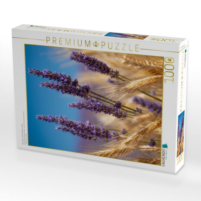 Lavendel und Kornfelder im Licht - CALVENDO Foto-Puzzle'