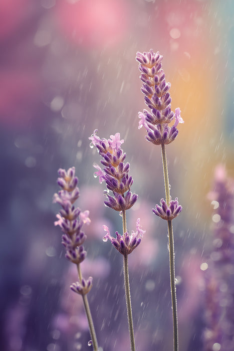 Premium Textil-Leinwand Ein Motiv aus dem Kalender Der Sommer blüht violett