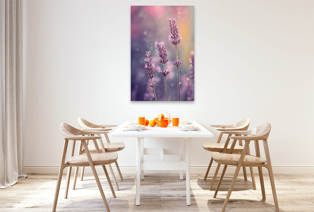 Premium Textil-Leinwand Ein Motiv aus dem Kalender Der Sommer blüht violett