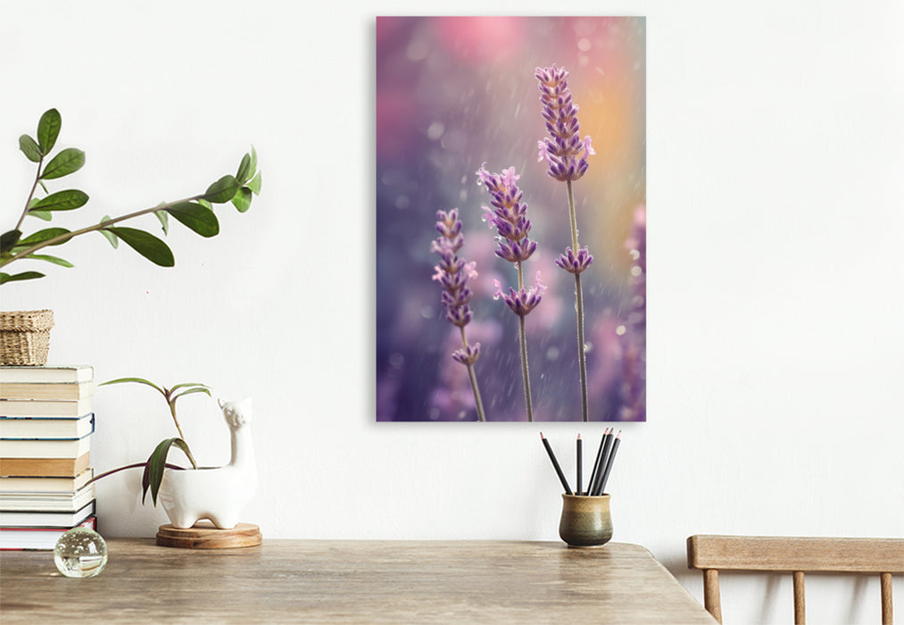 Premium Textil-Leinwand Ein Motiv aus dem Kalender Der Sommer blüht violett