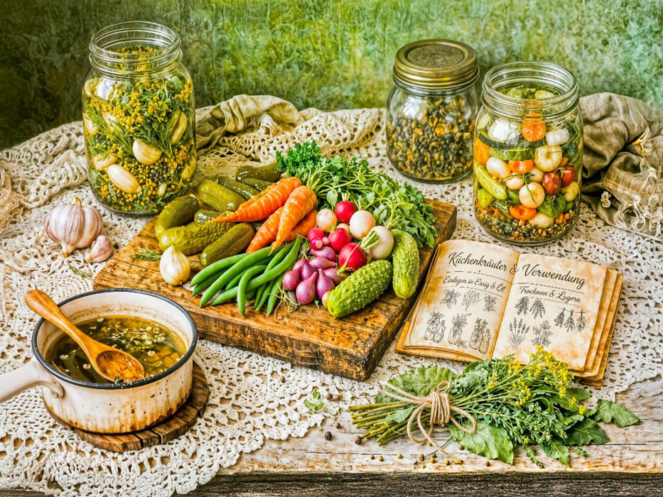Hausgemüse im Einmachglas - CALVENDO Foto-Puzzle'